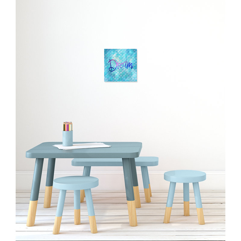 Cream Dream Kids Wall Décor, 12" H x 12" W x 1.5" D, Canvas