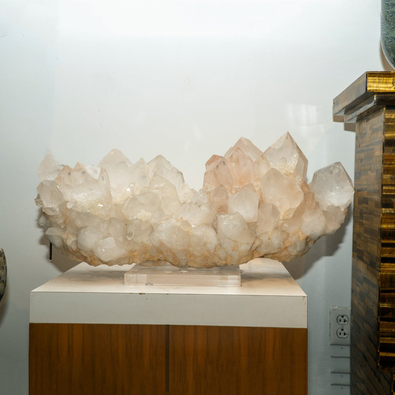 Véritable énorme pointes de cristal de quartz transparent