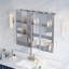 Armoire à pharmacie encastrée ou en saillie en aluminium avec miroir biseauté et tablette ouverte, 91,4 cm (L) x 76,2 cm (H).-1326510170-1326510171