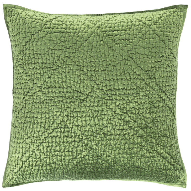 Parisienne Velvet Evergreen Quilted Sham, Euro