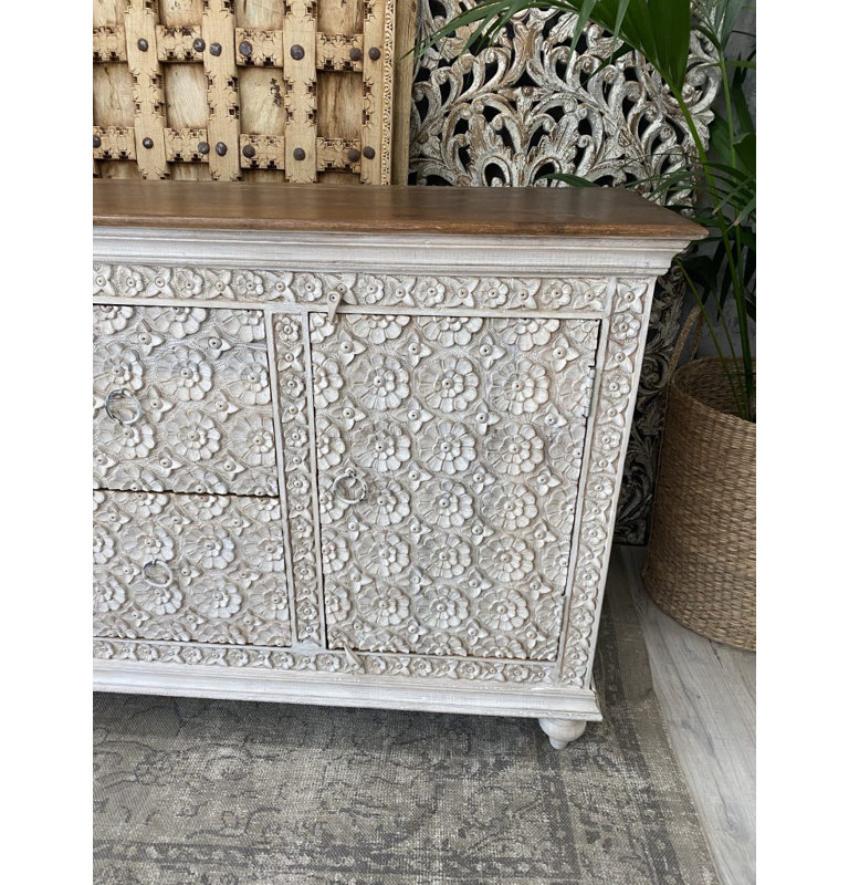 Amritha 148cm Solid Wood Sideboard