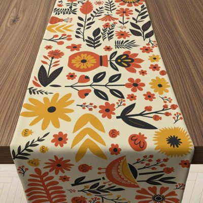 Fall Decorations for Home - Floral Table Runner | Thanksgiving Decorations