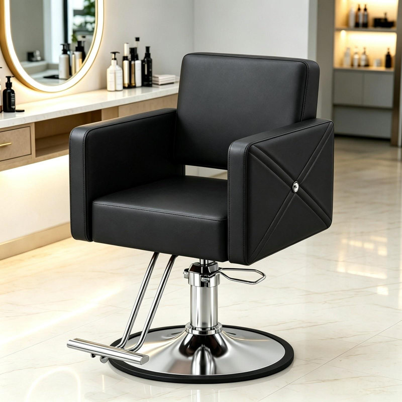 Fauteuils de coiffeur pour coiffeur, noir, Noir