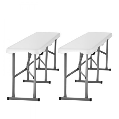 6FT Folding Bench Portable Outdoor Bench for Picnic Camping 2 Pack by Wrought Studio