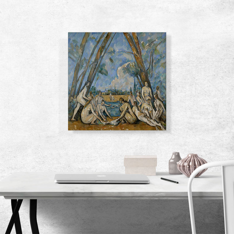 The Large Bathers 1906 - Imprimé, H 18 po x l 18 po x P 0,75 po