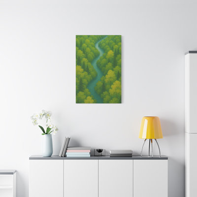 Apel Single Picture Frame Print on Canvas
