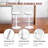 Swivel Upholstered Adjustable Height Counter Stool-107120736