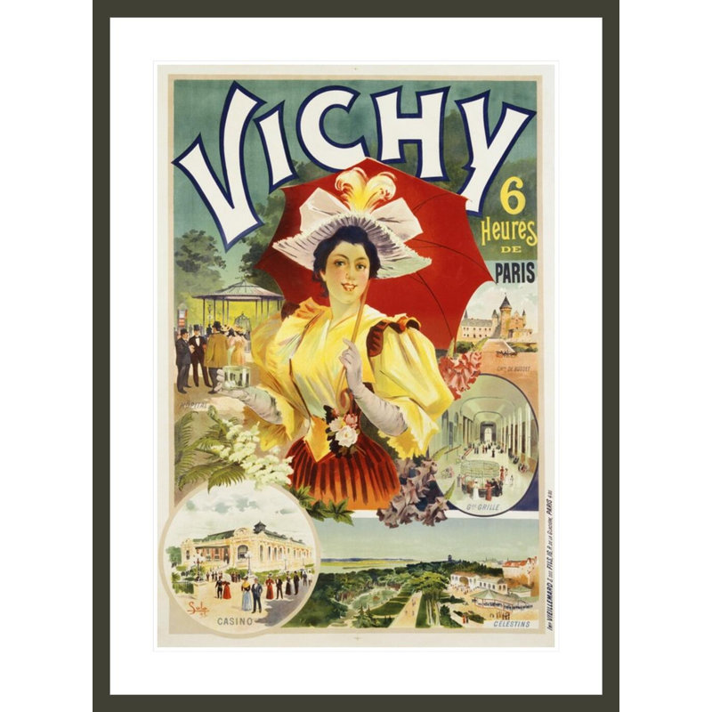 «Vichy» par Sala, impression giclée sur cadre, H 41,5 po x l 30,7 po