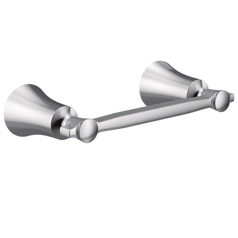 Flara Pivoting Wall Mount Toilet Paper Holder, Chrome