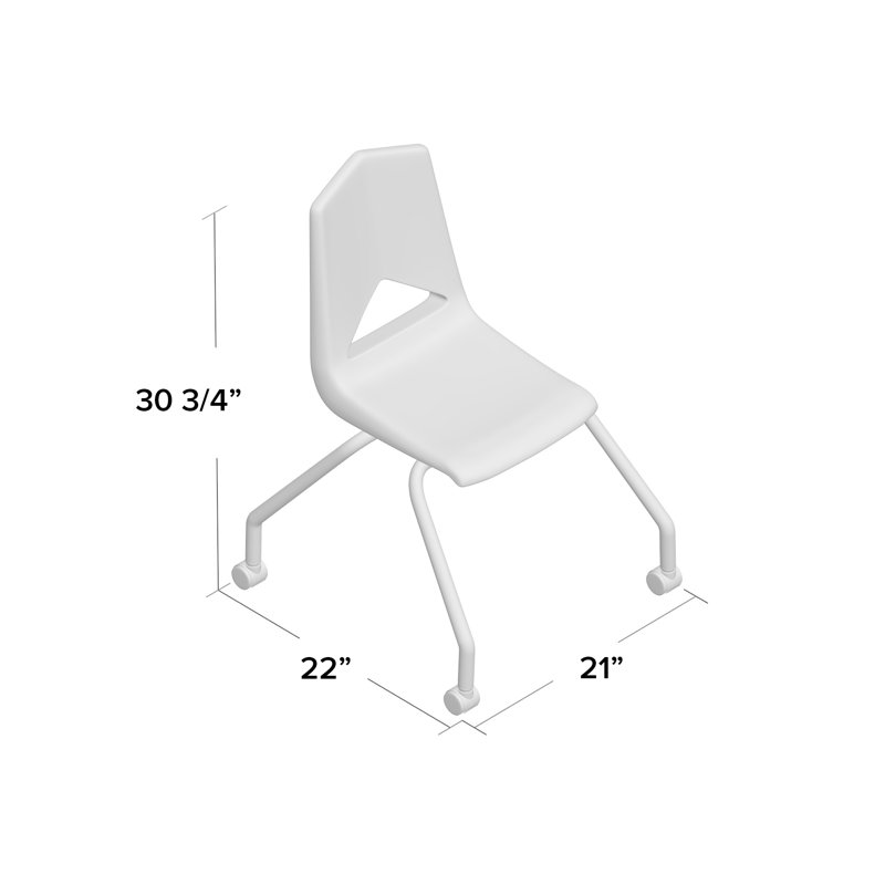 Chaise de classe 18 "avec roulettes MG1100 Series, Bourgogne