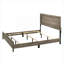 Mobilier de chambre à coucher contemporain très grand avec panneau en bois massif et finition gris classique