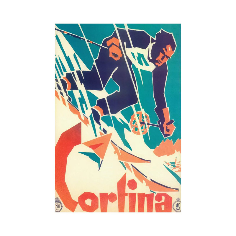 Skiing V - Wrapped Canvas Print, 66.04 cm H x 45.72 cm W x 1.91 cm D