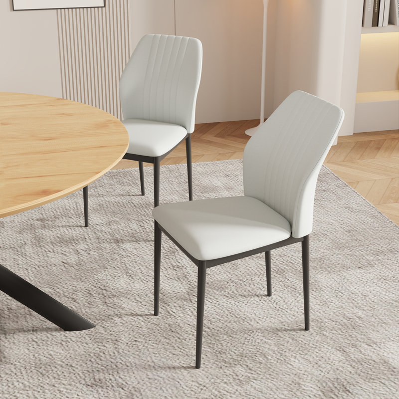 7-Piece Oval Dining Table Set With 6 Modern Chairs For Dining Room, 7 Piecies: Table, 6 Chairs, White