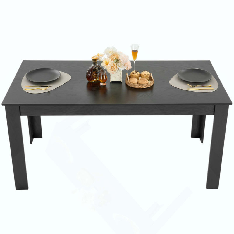 Table de salle à manger rectangulaire en bois pour 4 à 6 personnes (table seulement)