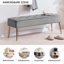 Velvet Upholstered Bench-38248808