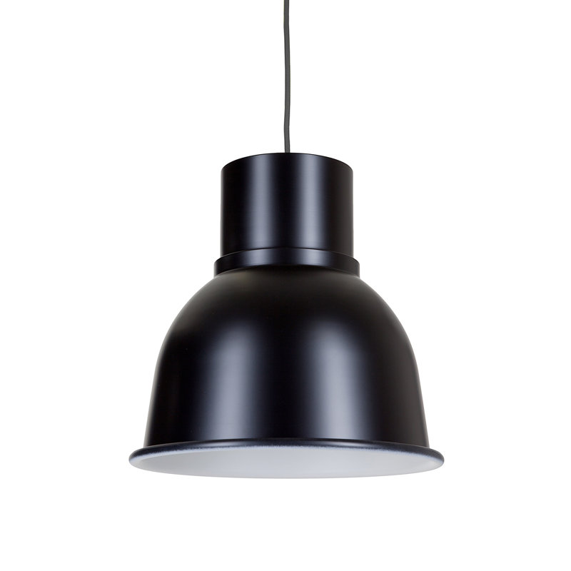 1 - Light Matte Lime Green Dome Pendant, Black