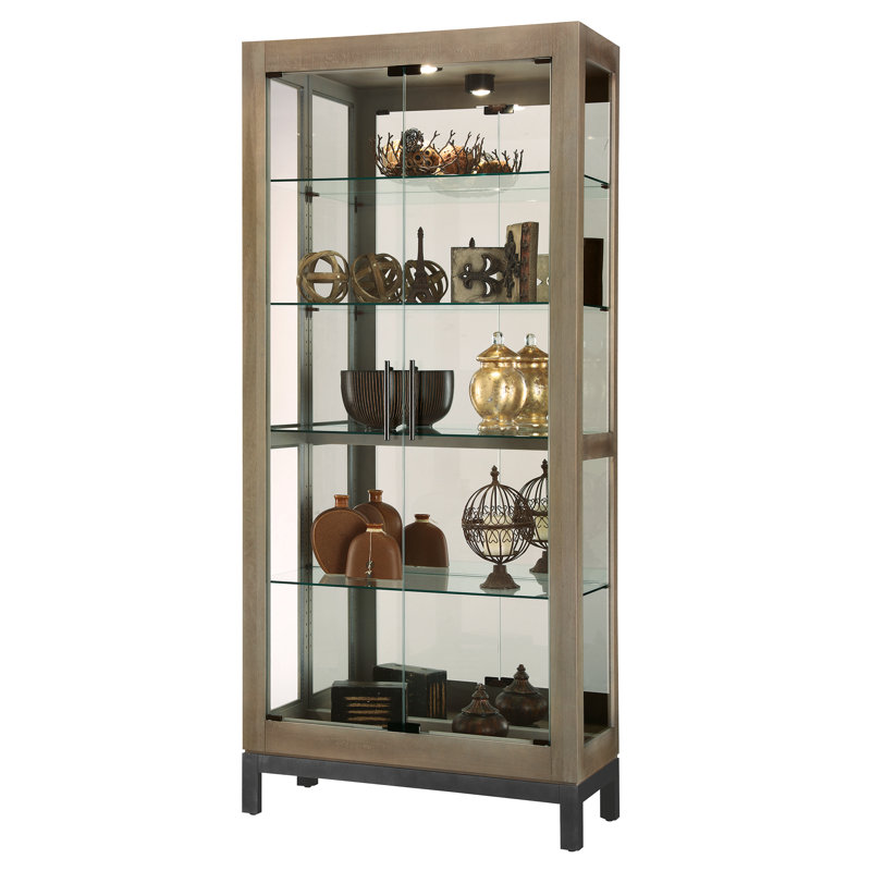 Quinn V Lighted Curio Cabinet