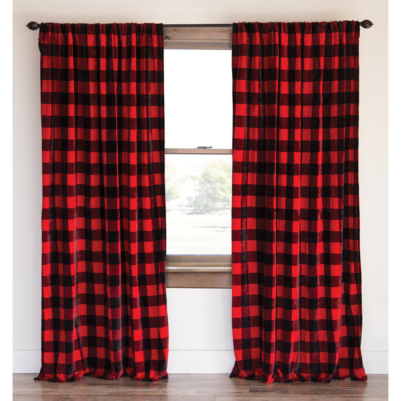 Rideau avec passe-tringle Lumberjack