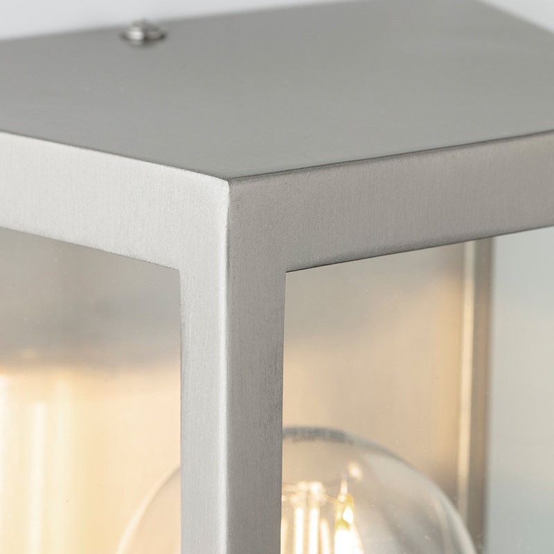 23cm H Outdoor Flush Mount, Stainless Steel