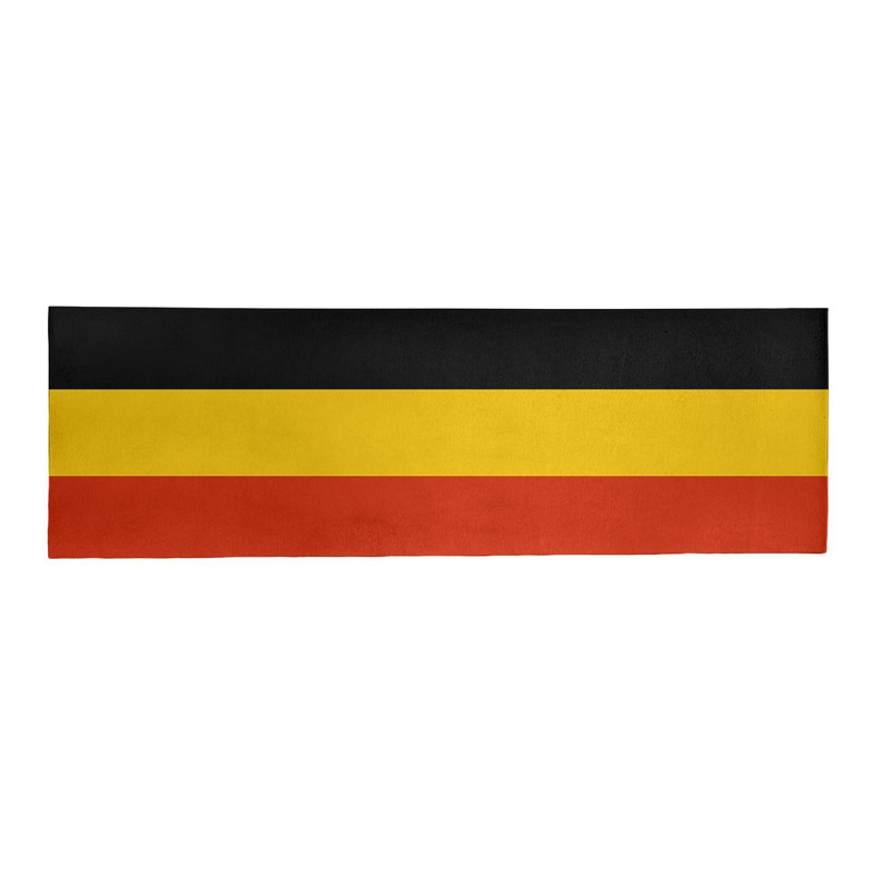 Tapis rouge à rayures de hockey national, Tapis de couloir 2 pi 6 po x 8 pi