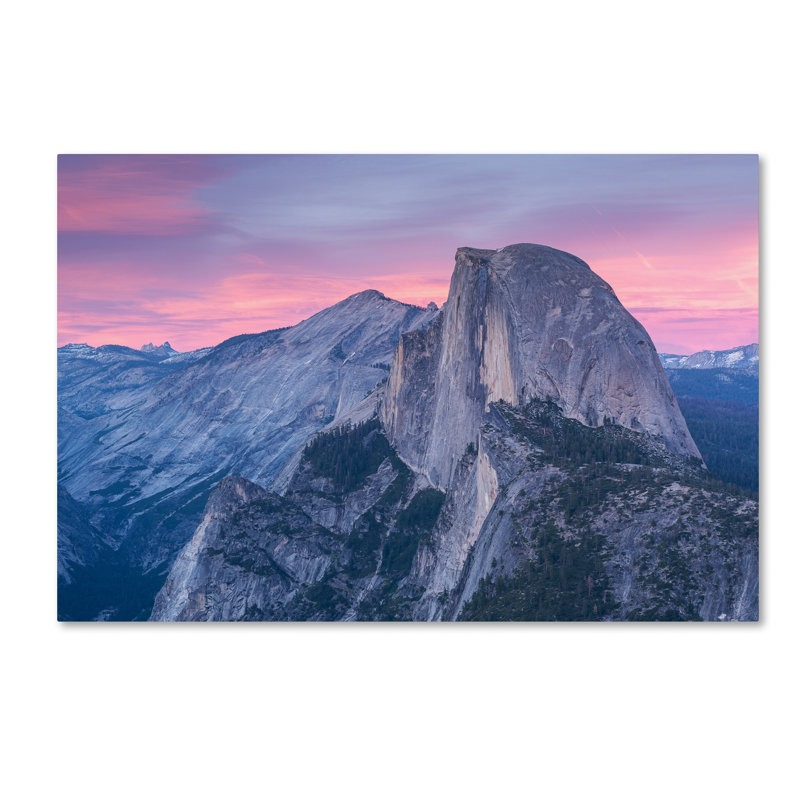 «Half Dome from Glacier» par Moises, reproduction de photo sur toile tendue, H 16 po x l 24 po x P 2 po