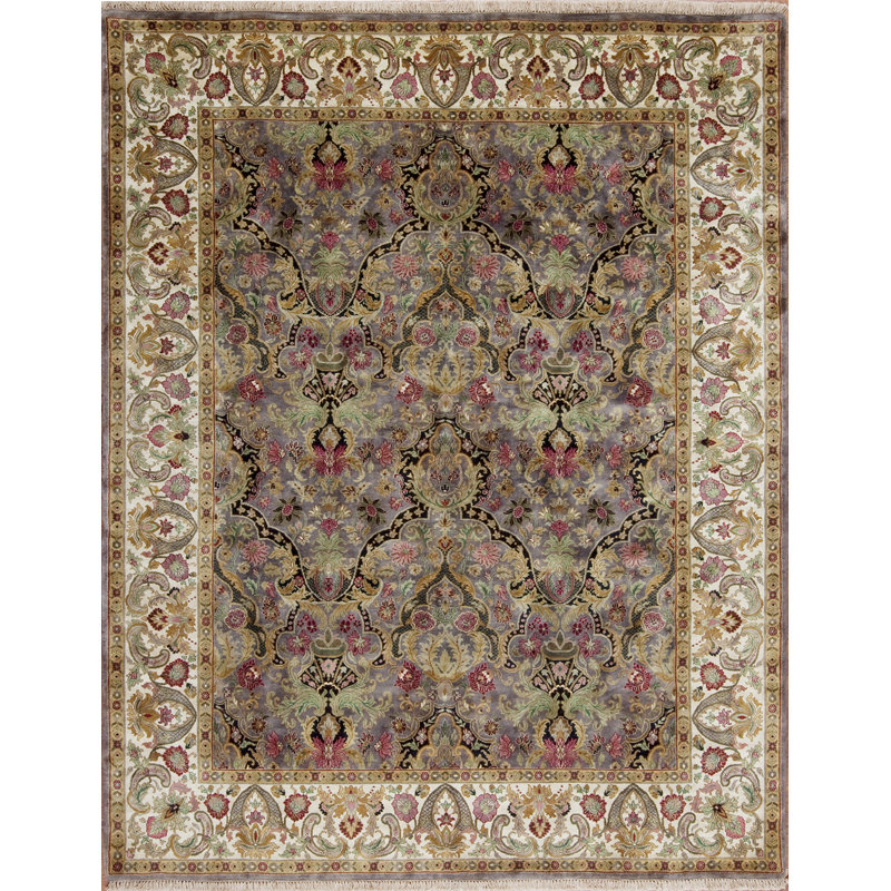 Golden Age Hand Knotted Wool Area Rug, Rectangle 12' x 18'