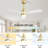 48 Inch Modern Ceiling Fan With Lights 3 Wood Fan Blade Noiseless Reversible Motor Remote Control-1150467446
