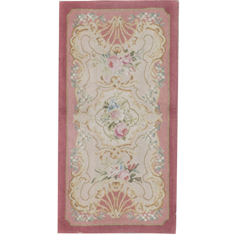 Hand-Knotted High-Quality Pink Area Rug