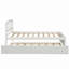 Structure de lit plateforme simple avec lit gigogne-322571258