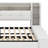 Daybed with Storage Footstool & Shelves, Upholstered Frame with Trundle, USB & LED Light-271107355