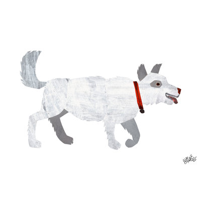 White Dog by Eric Carle - Painting on Canvas