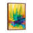 Classic Brown Wood Floater Framed