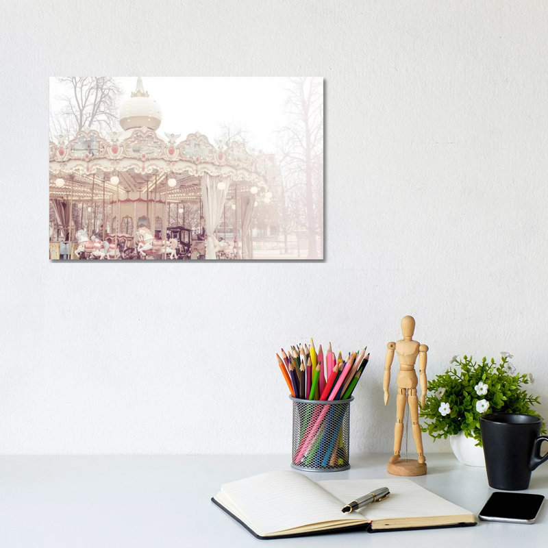 Paris Merry-Go-Round III 1 Piece Wrapped Canvas Wall Art, 20.32 cm H x 30.48 cm W
