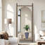 Miroir de plancher pleine grandeur en bois avec support, idéal pour la décoration intérieure et l'auto-appréciation-212432857