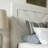 Panel Bed Frame with Headboard and Footboard, Faux Wood Veneer, V-Pattern Design, Queen-125286216