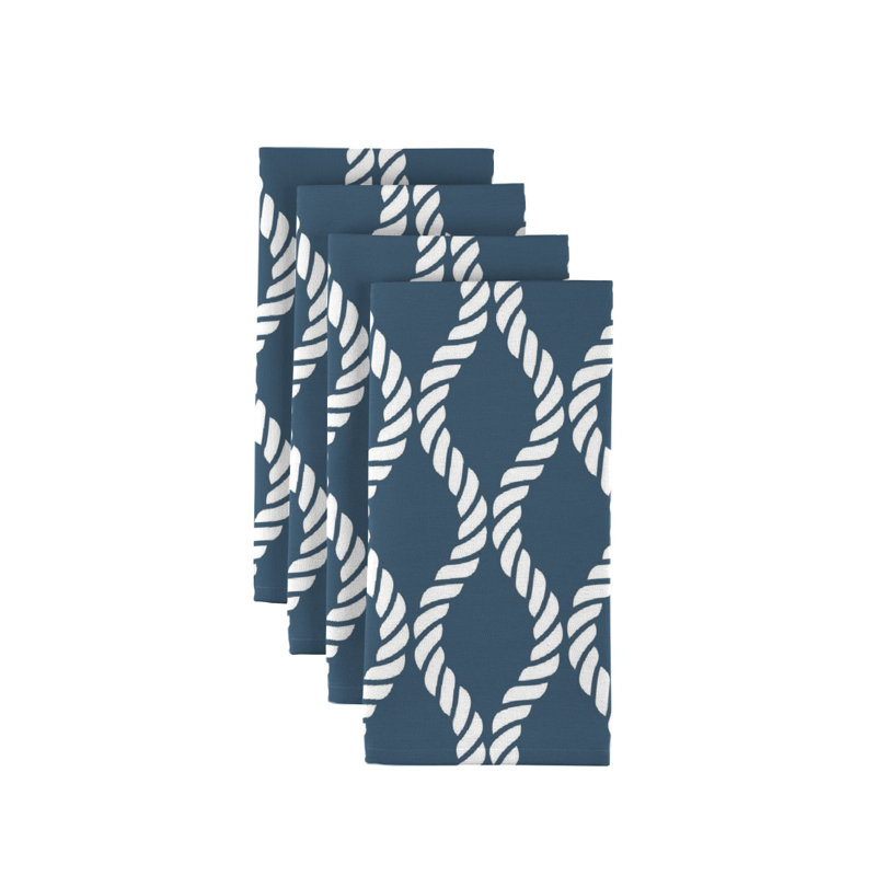 Polyester Nautical Square Napkin