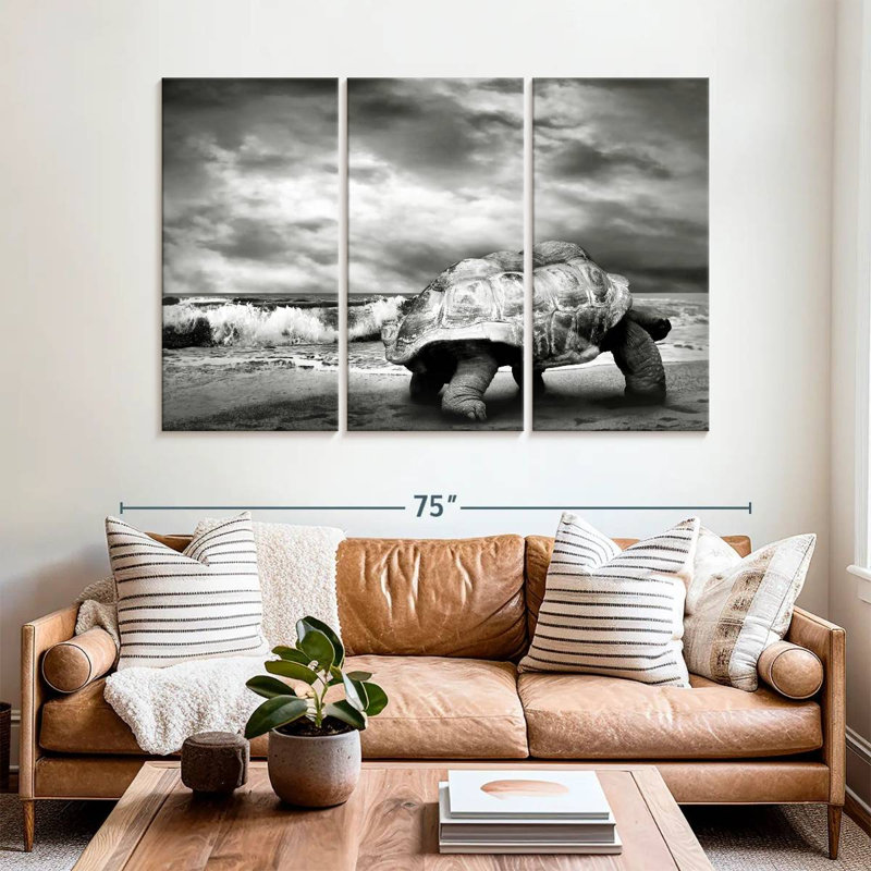 Giant Turtle BW, 42" H x 65" W