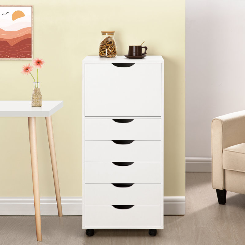 Armoire de rangement 6 tiroirs Inara, Blanc
