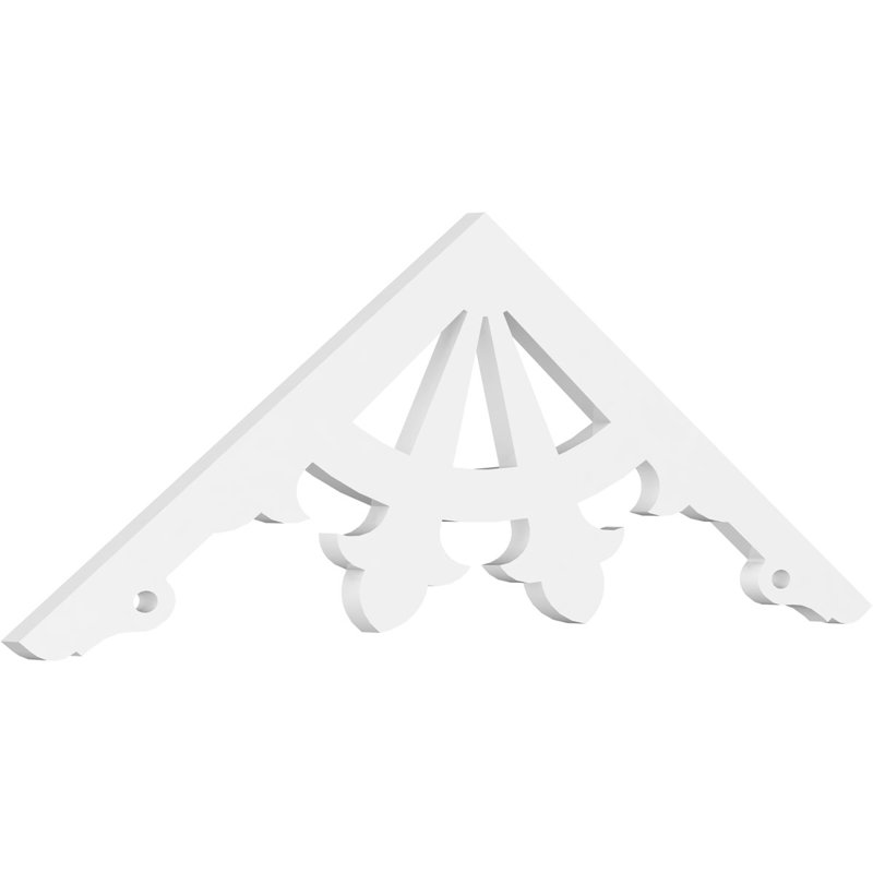 Pignon en PVC de qualité architecturale Riley (4/12), H 6 po x l 36 po x P 1 po