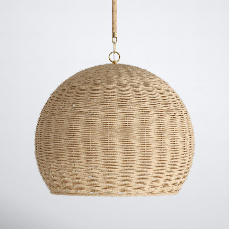 Greenwich 3 - Light Soft Gold Dome Pendant