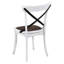 [Ensemble de 2] Chaises de salle à manger avec dossier en X en métal, structure en bois massif, chaises d'appoint de cuisine