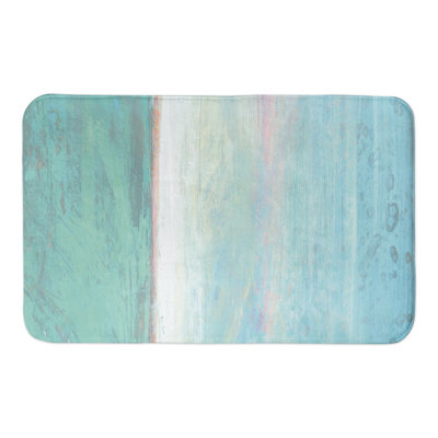 Tapis de bain abstrait océan