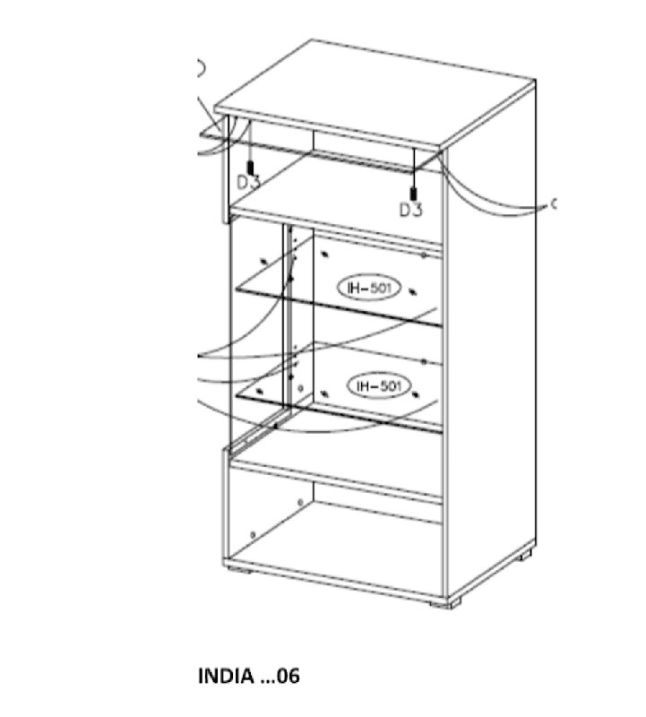 Daryla 45cm Sideboard