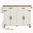 53.5''Farmhouse Kitchen Island With Power Outlet, Kitchen Storage Island With Drop Leaf, Spice Rack And Drawer, Rolling Kitchen Cart On Wheels, For Home, Kitchen And Dining Room-209949182