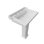 VALARTE PEDESTAL SINK, 31", WHITE, 8" DRILLING