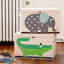 3 Sprouts  - Toy Chest Storage Box for Kids Playroom, Crocodile