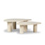 Zion Coffee Table Set - Merlot Marble-939944889