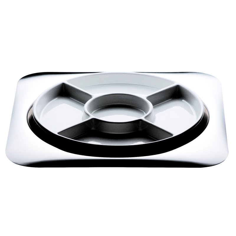 Stainless Steel Divided Serving Dish