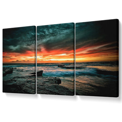 Just After The Storm At Sea Canvas 3 Panel Set