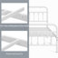 Metal Bed Frame with Vintage Headboard-69889967-92523741